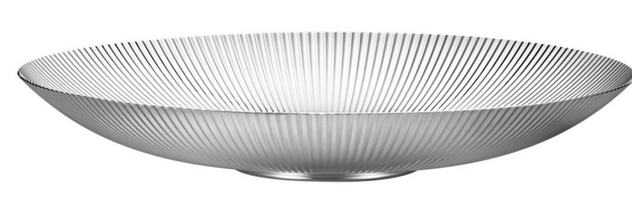 Wohnen Georg Jensen Dekoplatten & &Schalen | Georg Jensen Bernadotte Schale Flach O 32 Cm