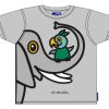 Kinderwelt Bo Bendixen Oberbekleidung | Bo Bendixen Unisex Kinder T-Shirt Grau Elefant Mit Papagei