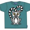 Kinderwelt Bo Bendixen Oberbekleidung | Bo Bendixen Unisex Kinder T-Shirt Grun Lemur