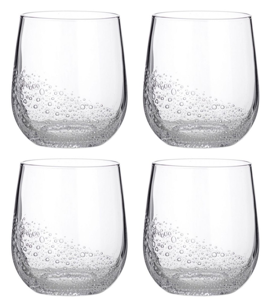 Geschenke Broste Copenhagen Garden Life | Broste Copenhagen Bubble Glas 0,35 L Klar 4 Stk.