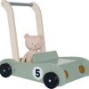 Kinderwelt Jabadabado Holz & Lernspielzeug | Jabadabado Lauflernwagen Teddy Holz 45X42X31 Cm