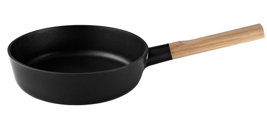 Kuche & Haushalt Eva Solo Pfannen | Eva Solo Nordic Kitchen Alu Schwarz Sautierpfanne O 24 Cm Beschichtet