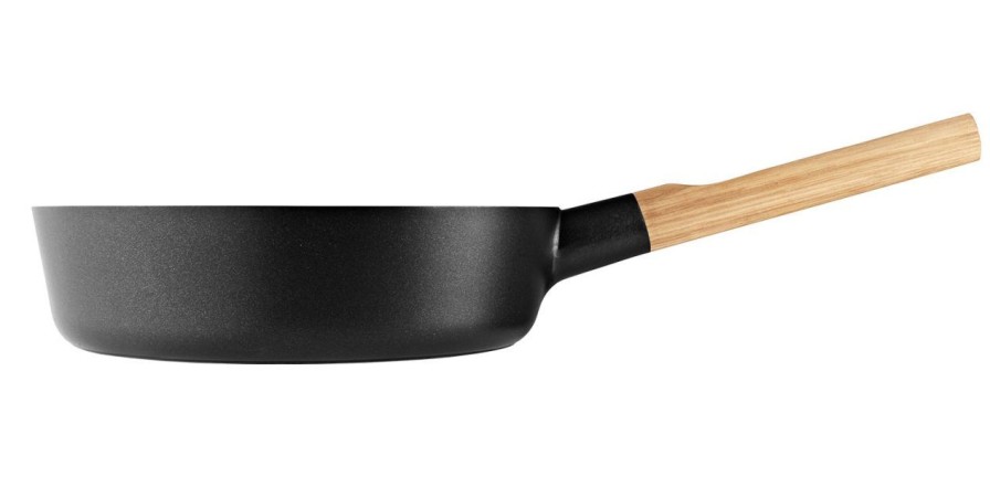 Kuche & Haushalt Eva Solo Pfannen | Eva Solo Nordic Kitchen Alu Schwarz Sautierpfanne O 24 Cm Beschichtet