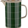 Geschenke Marimekko Japandi | Marimekko Tiiliskivi (Ziegelstein) Oiva Kaffeezubereiter 0,9 L Terra, Dunkelgrun