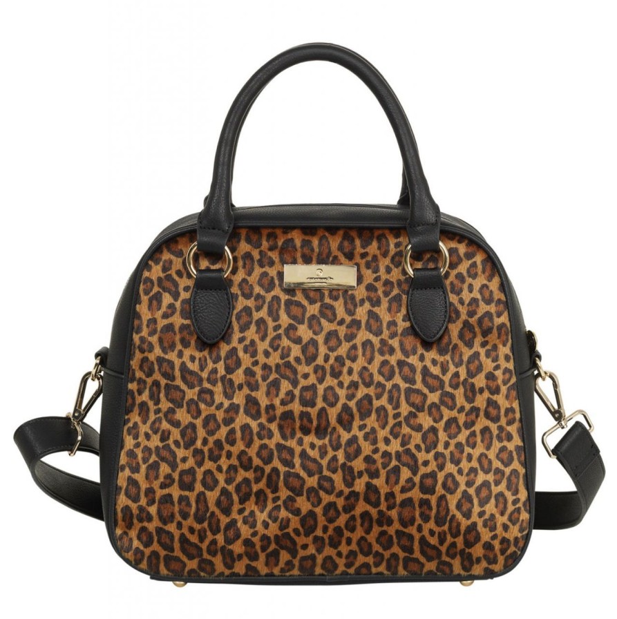 Fashion Rosemunde Copenhagen Taschen & Accessoires | Rosemunde Copenhagen Umhangetasche Leopardoptik Elba 18X25 Cm