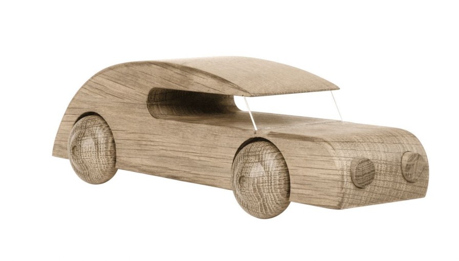 Kinderwelt Kay Bojesen Denmark Holz & Lernspielzeug | Kay Bojesen Dk Auto Sedan Lange 27 Cm