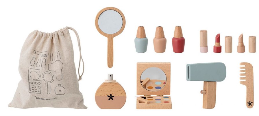 Kinderwelt Bloomingville Mini Holz & Lernspielzeug | Bloomingville Mini Daisy Spielzeug Make-Up Set 11 Tlg. Mehrfarbig