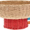 Wohnen Villa Collection Blumenubertopfe & Accessoires | Villa Collection Styles Korb Papier Hohe 18 Cm O 35 Cm Braun, Rot, Orange, Blau