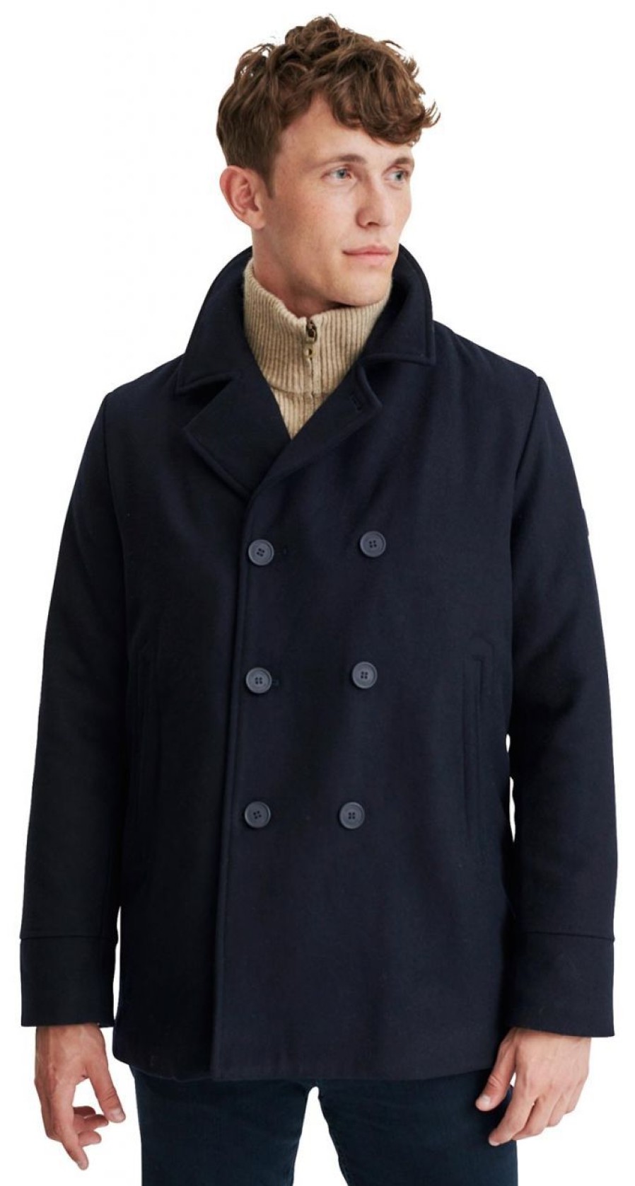 Fashion REDGREEN Outdoorjacken & &Mantel | Redgreen Herren Kurzmantel Dark Navy Peacoat Sailor