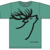 Fashion Bo Bendixen Shirts | Bo Bendixen Unisex T-Shirt Grun Hirsch