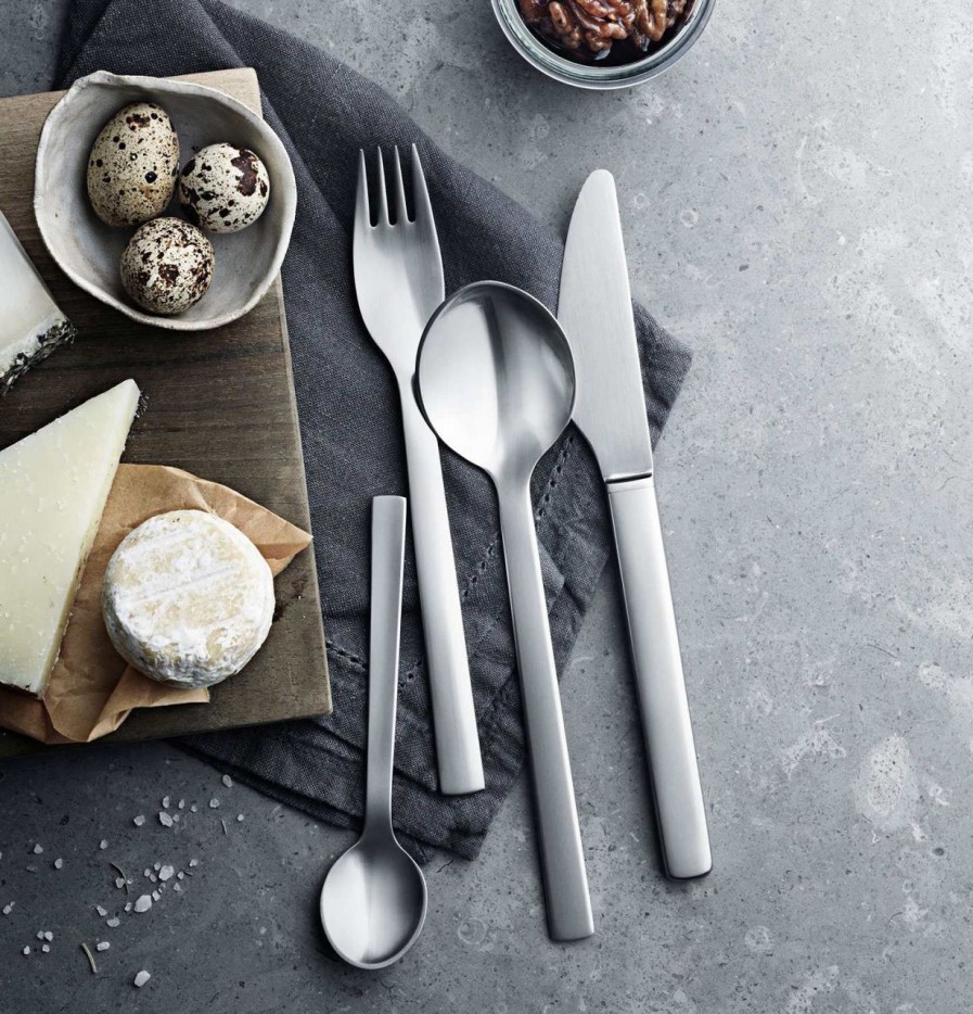 Kuche & Haushalt Georg Jensen Loffel | Georg Jensen New York Dessertloffel 4 Stk. Matt