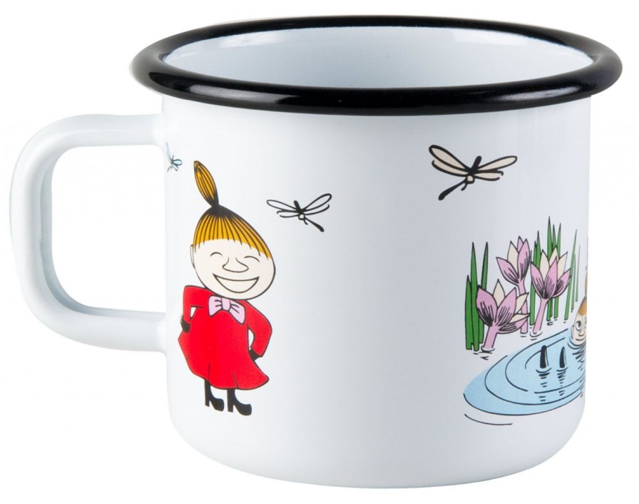 Geschenke Muurla Emaille | Muurla Mumin Farben Little My Becher Emaille 0,37 L