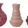 Geschenke Dottir Nordic Design | Dottir Nordic Design Samsurium Minibell Miniaturvase 3Er Set Rot, Rosa, Marone