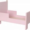 Kinderwelt Jabadabado Puppen & Zubehor | Jabadabado Puppenbett Holz Pink 42X24X34 Cm