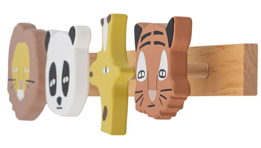 Kinderwelt Bloomingville Verschiedenes | Bloomingville Sade Hakenleiste Tiere Holz Lange 47 Cm Hohe 10 Cm Mehrfarbig