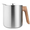 Kuche & Haushalt Eva Solo Kaffee & Tee | Eva Solo Nordic Kitchen Teezubereiter/ Isolierkanne 1 L Edelstahl Mit Holzgriffen