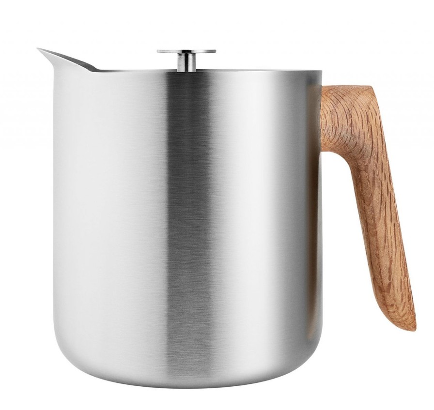 Kuche & Haushalt Eva Solo Kaffee & Tee | Eva Solo Nordic Kitchen Teezubereiter/ Isolierkanne 1 L Edelstahl Mit Holzgriffen