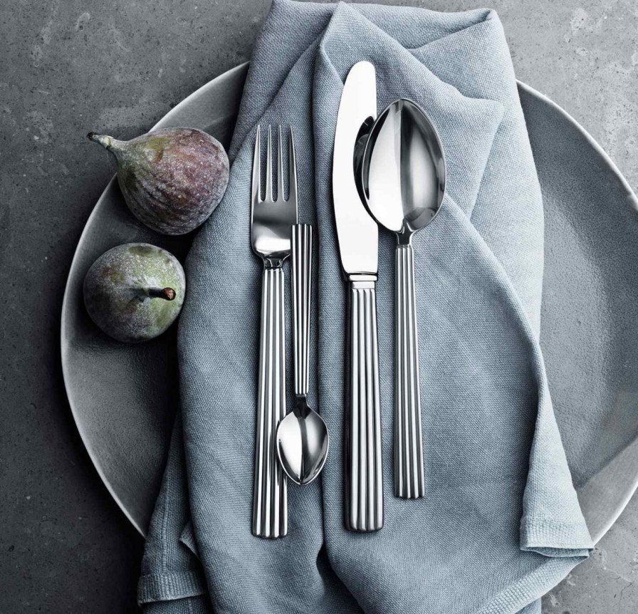 Kuche & Haushalt Georg Jensen Sets | Georg Jensen Bernadotte Teeloffel / Kinderloffel Lang 4 Stk.