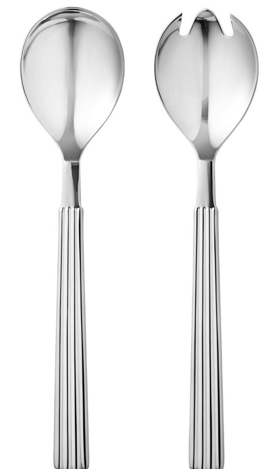 Kuche & Haushalt Georg Jensen Servierbesteck | Georg Jensen Bernadotte Salatbesteck 2 Tlg. Poliert