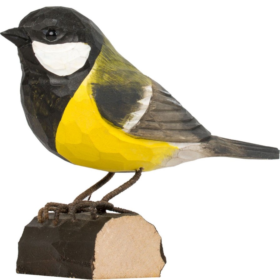 Geschenke Wildlife Garden | Wildlife Garden Decobird Kohlmeise Handgeschnitzt