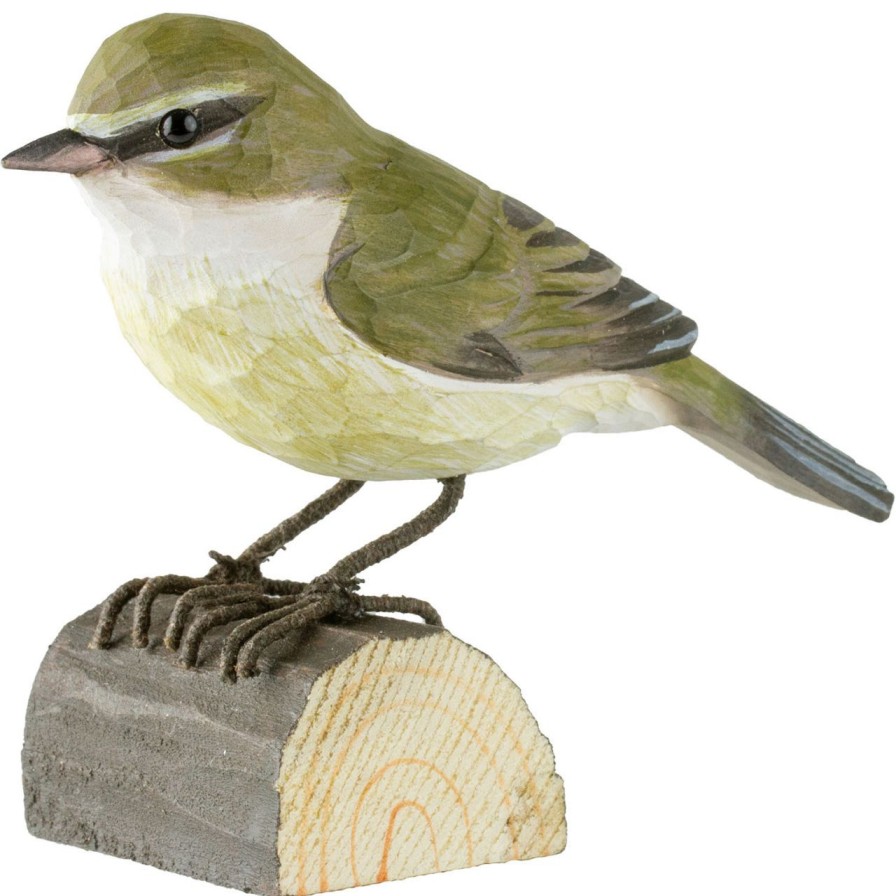 Wohnen Wildlife Garden Figuren | Wildlife Garden Decobird Zilpzalp Handgeschnitzt