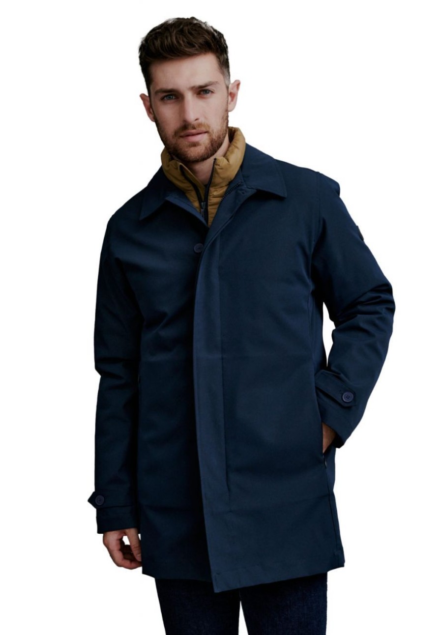 Fashion REDGREEN Outdoorjacken & &Mantel | Redgreen Herren Zwei In Eins Jacke Dark Navy Spencer