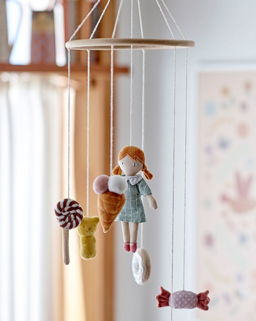 Kinderwelt Bloomingville Mini Holz & Lernspielzeug | Bloomingville Mini Rosana Kindermobile Kleines Madchen & Bonbons