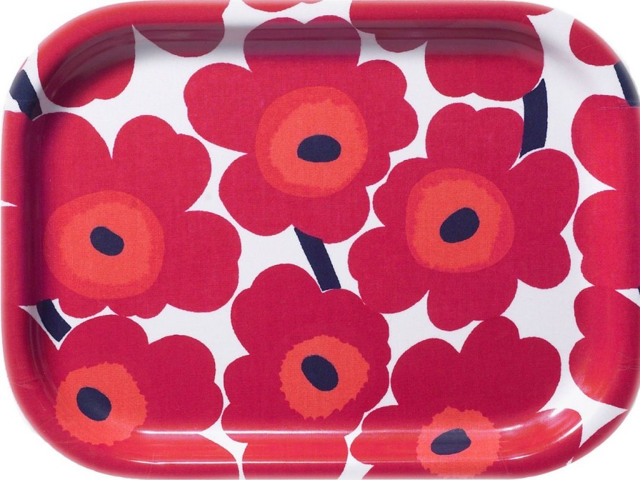 Geschenke Marimekko Schweden | Marimekko Unikko Tablett 20X27 Cm