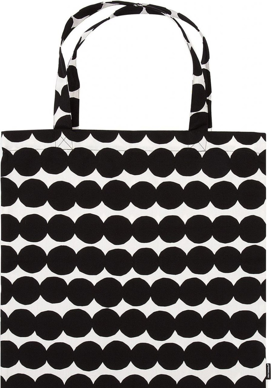 Fashion Marimekko Taschen & Accessoires | Marimekko Rasymatto Tragetasche Schwarz, Weis