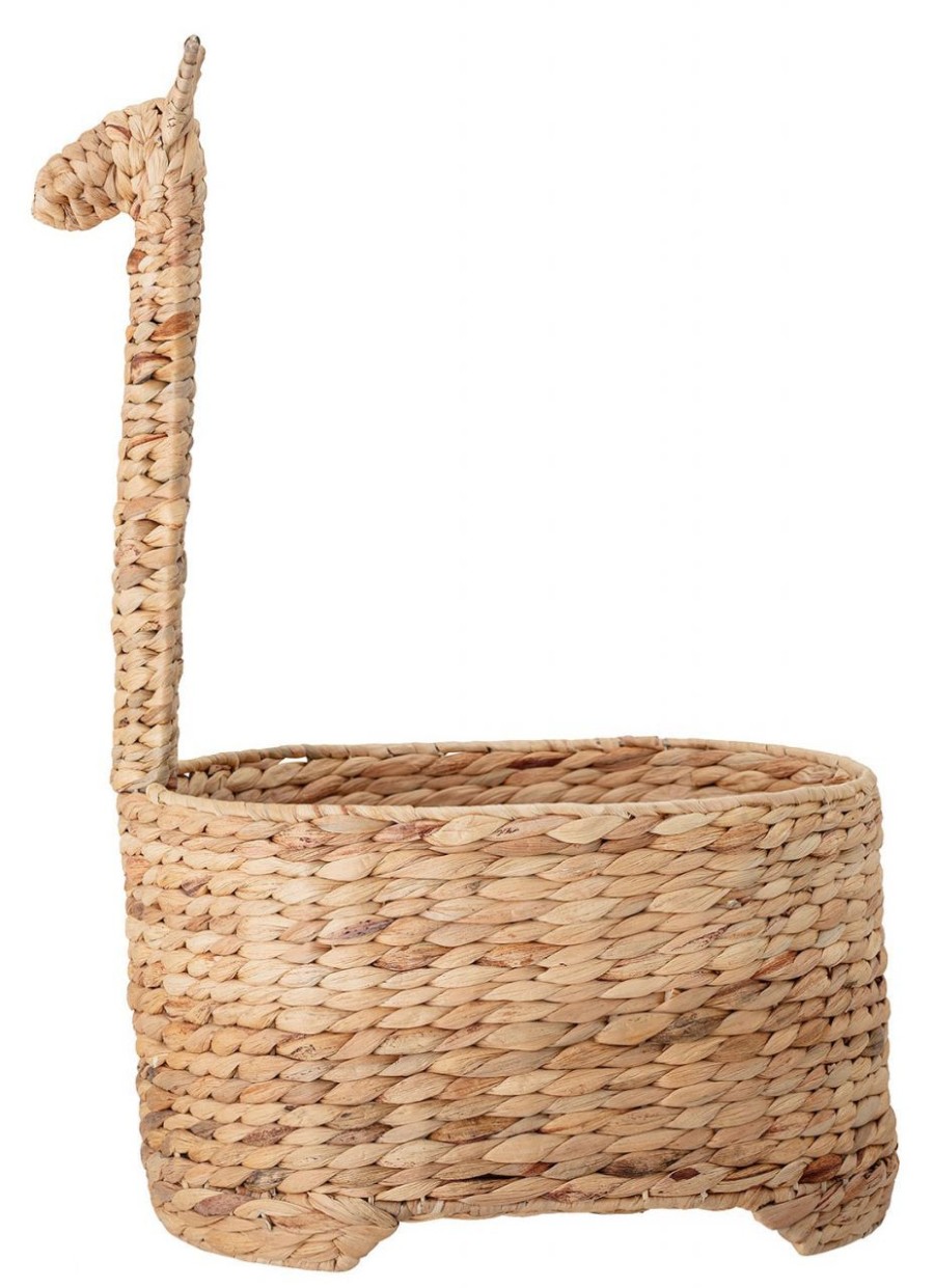 Kinderwelt Bloomingville Aufbewahrung | Bloomingville Dinne Giraffe Aufbewahrungskorb Wasserhyazinthe Hohe 56 Cm Lange 36 Cm Natur