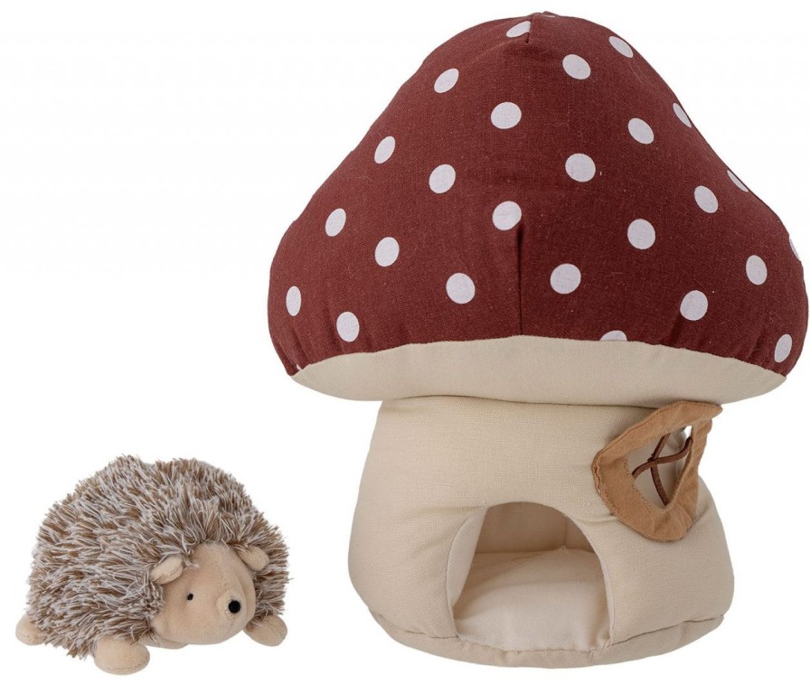 Kinderwelt Bloomingville Kuscheltiere | Bloomingville Minii Kuscheltier Igel Mit Pilzhaus 2 Tlg. Hohe 29 Cm, Breite 15 Cm, Lange 25,5 Cm