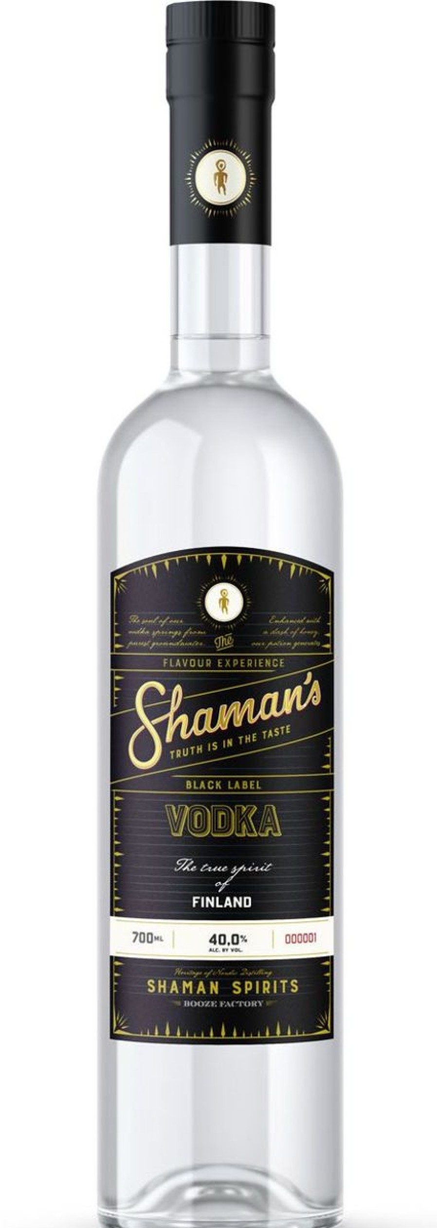 Kuche & Haushalt Shaman´s Getranke | Shaman Wodka Black 40 % Vol. 0,7 L