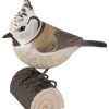 Geschenke Wildlife Garden | Wildlife Garden Decobird Haubenmeise Handgeschnitzt