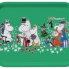 Geschenke Opto Design Finnland | Opto Design Mumin Geburtstag Tablett 20X27 Cm Grun