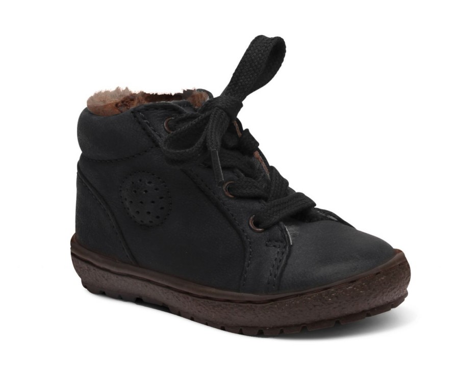 Kinderwelt Bisgaard Schuhe | Bisgaard Jungen Kinder Ledersneaker M. Fell Schnurbander