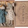 Kinderwelt Maileg Puppen & Zubehor | Maileg Maus Mama & Papa Hohe 17 Cm 2 Tlg. Set In Box