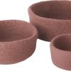 Kuche & Haushalt Gry & Sif Verschiedenes | Gry & Sif Interieur Schale Filz 3Er Set O 12 / 17 / 23 Cm