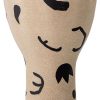 Geschenke Bloomingville Japandi | Bloomingville Nans Vase Terrakotta Hohe 27 Cm Sand, Schwarz