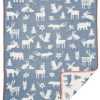 Kinderwelt Klippan Textilien | Klippan Forest Babybaumwolldecke (Oko-Tex) 70X90 Cm