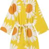 Fashion Marimekko Bademantel & Nachtwasche | Marimekko Damen Bademantel Gelb, Weis Auringonkukka (Sonnenblume)