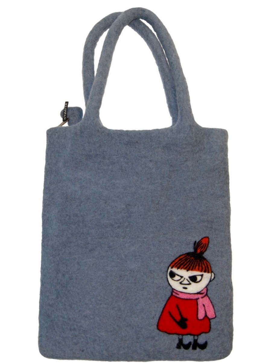 Fashion Klippan Taschen & Accessoires | Klippan Mumin Sneaky Little My Filztasche Handarbeit 30X35 Cm