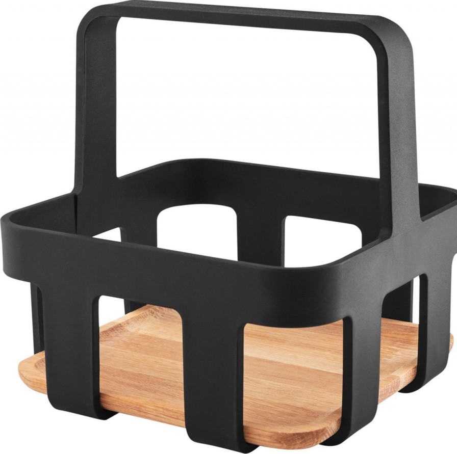 Kuche & Haushalt Eva Solo Verschiedenes | Eva Solo Nordic Kitchen Menage Stander Hohe 18,5 Breite 17 Cm Lange 17 Cm Schwarz, Eiche