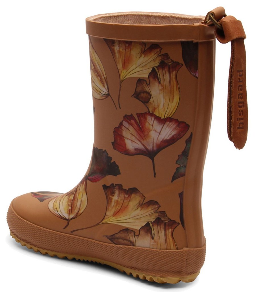 Kinderwelt Bisgaard | Bisgaard Madchen Kinder Gummistiefel Fashion Camel Flowers