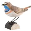 Geschenke Wildlife Garden | Wildlife Garden Decobird Blaukehlchen Handgeschnitzt