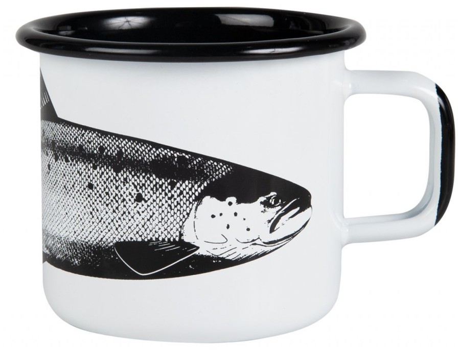 Kuche & Haushalt Muurla | Muurla Nordic Der Lachs Becher Emaille 0,37 L