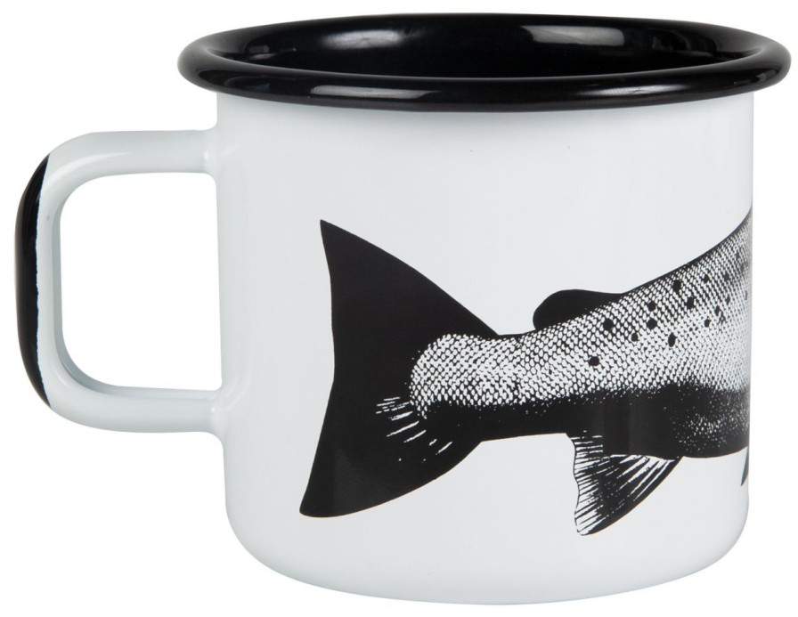 Kuche & Haushalt Muurla | Muurla Nordic Der Lachs Becher Emaille 0,37 L