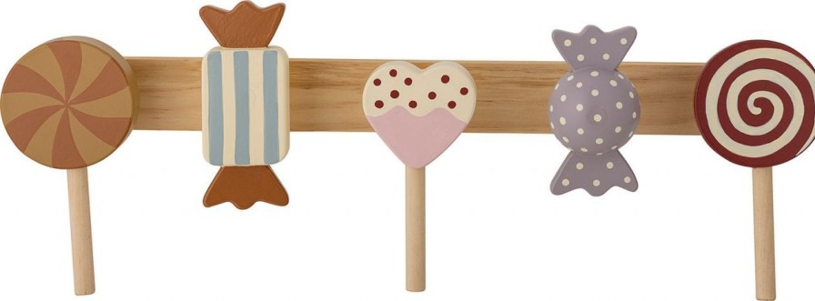 Kinderwelt Bloomingville Verschiedenes | Bloomingville Rudy Hakenleiste Bonbons Kiefernholz Lange 42 Cm Hohe 14 Cm Mehrfarbig