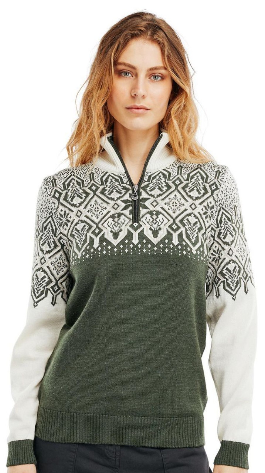 Fashion Dale of Norway Pullover& Sweatshirts & Strickjacken | Dale Of Norway Damen Merino Pullover Mit Kragen Winterland