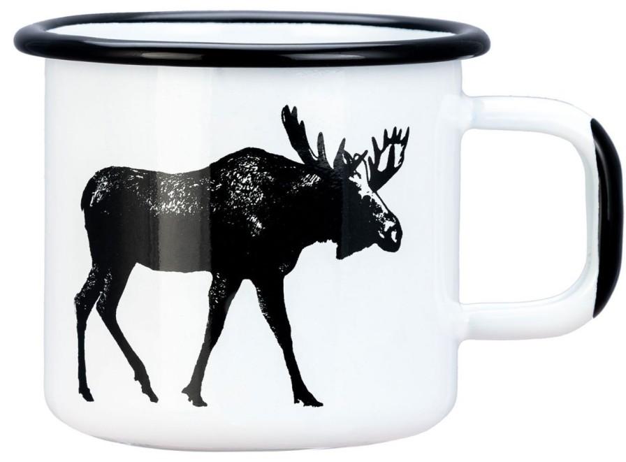 Kuche & Haushalt Muurla | Muurla Nordic Der Elch Becher Emaille 0,37 L