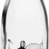 Kuche & Haushalt Muurla Karaffen & Kruge | Muurla Mumin Marmelade Glasflasche 0,5 L Rosa, Klar